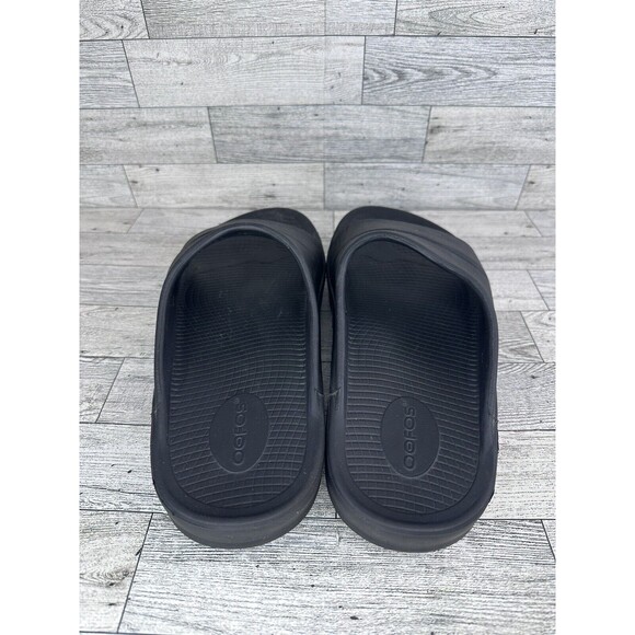 OOFOS OOahh Recovery Slides Sport Comfort Sandals Black Men’s Size 9 GUC - Picture 3 of 6